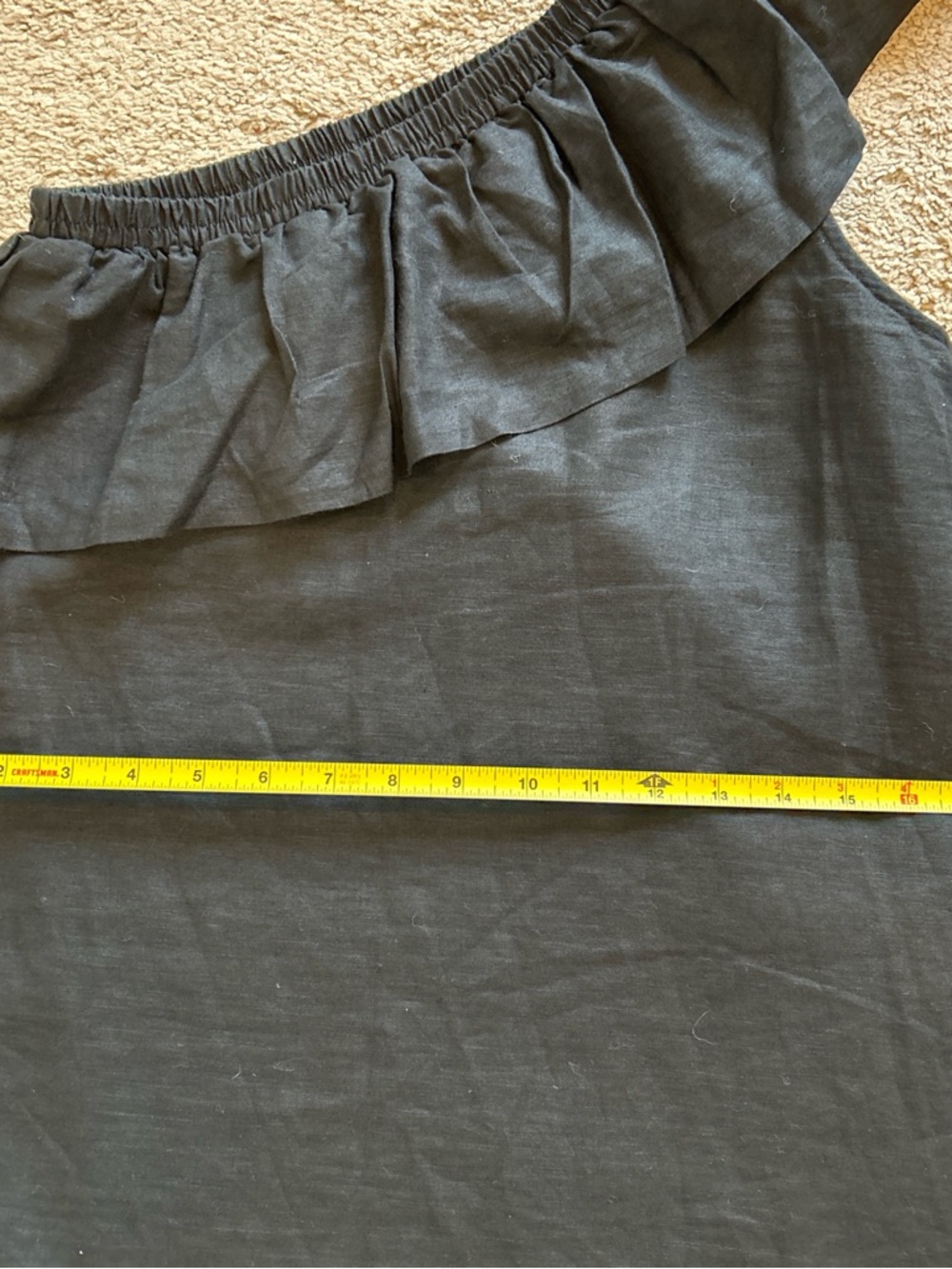 J. Crew One-Shoulder Linen Ruffle Dress - Picture 7 of 7